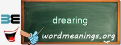 WordMeaning blackboard for drearing